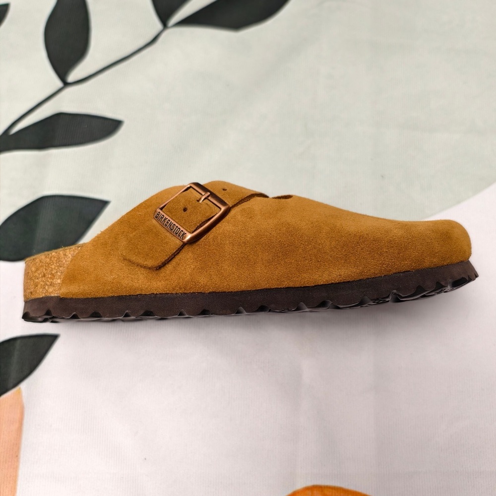 🌟🌟🌟Women's Mink Suede Birkenstock Boston Shoes - Narrow Fit - Picture 4 of 5
